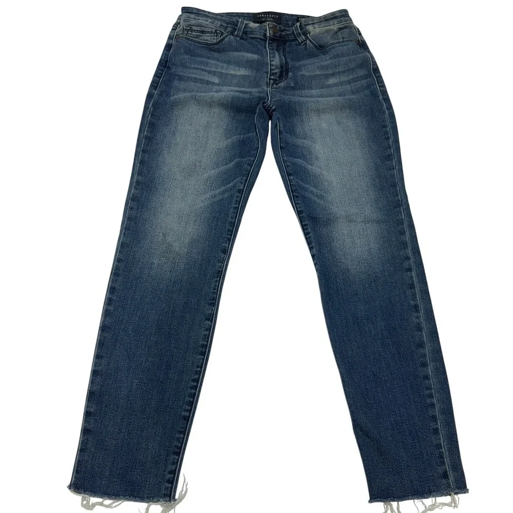 Sanctuary Jeans‎ Women 25 Blue Social Ankle Skinny Denim Raw Hem Boho Indie